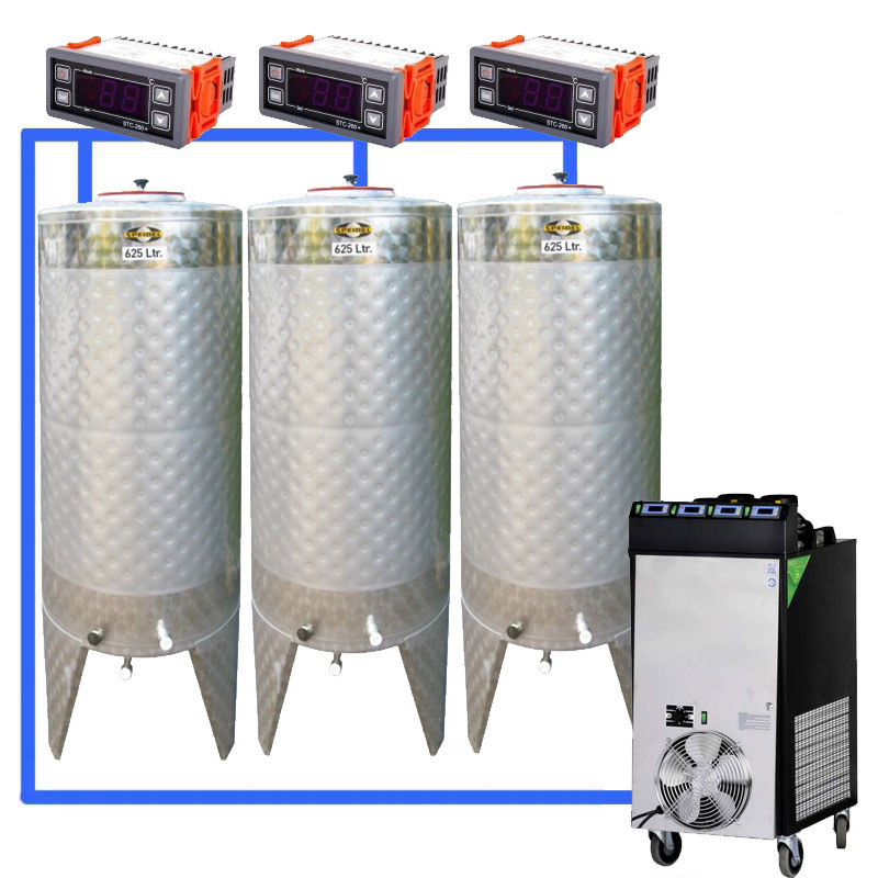 Compact fermentation systems with non-pressure tanks 0.0 bar